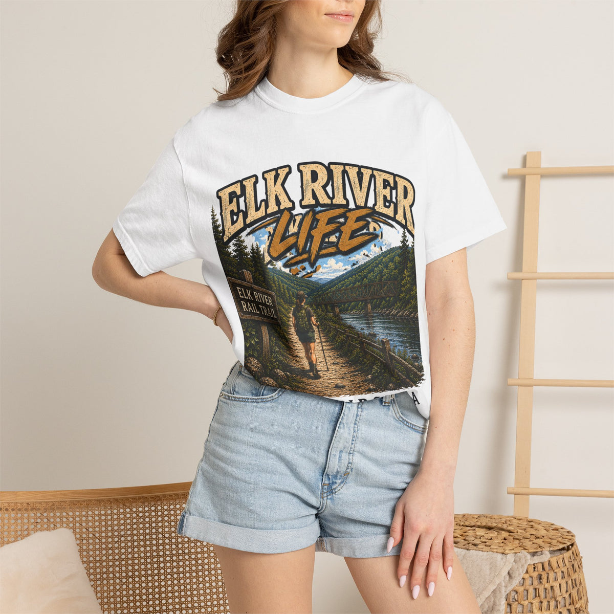 Elk River Life West Virginia Comfort Colors T-Shirt