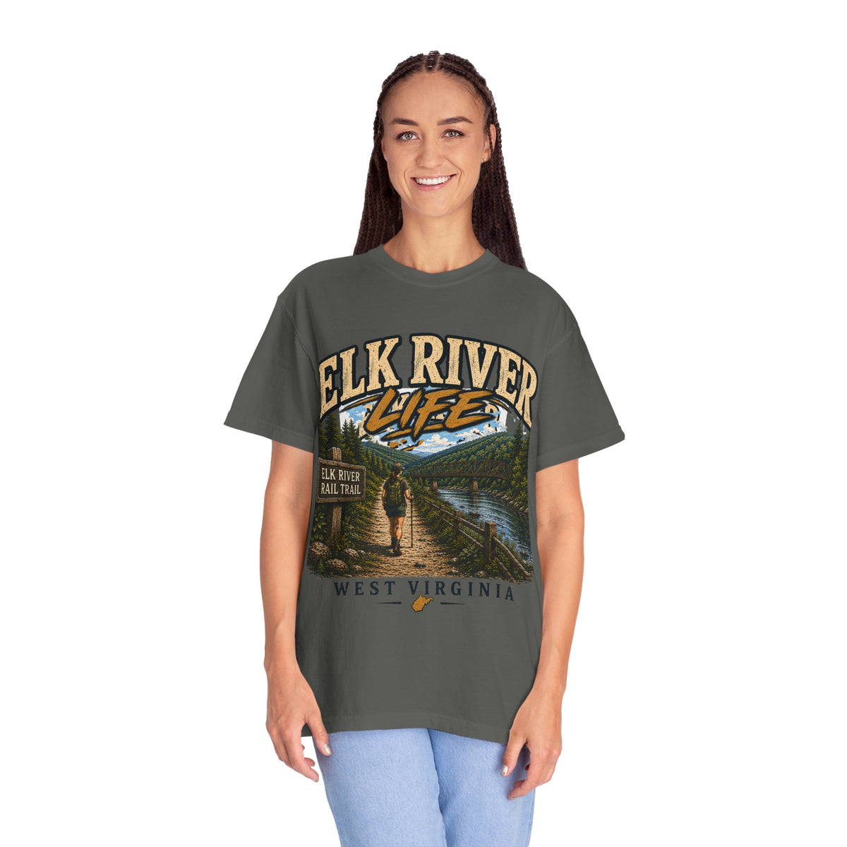 Elk River Life West Virginia Comfort Colors T-Shirt