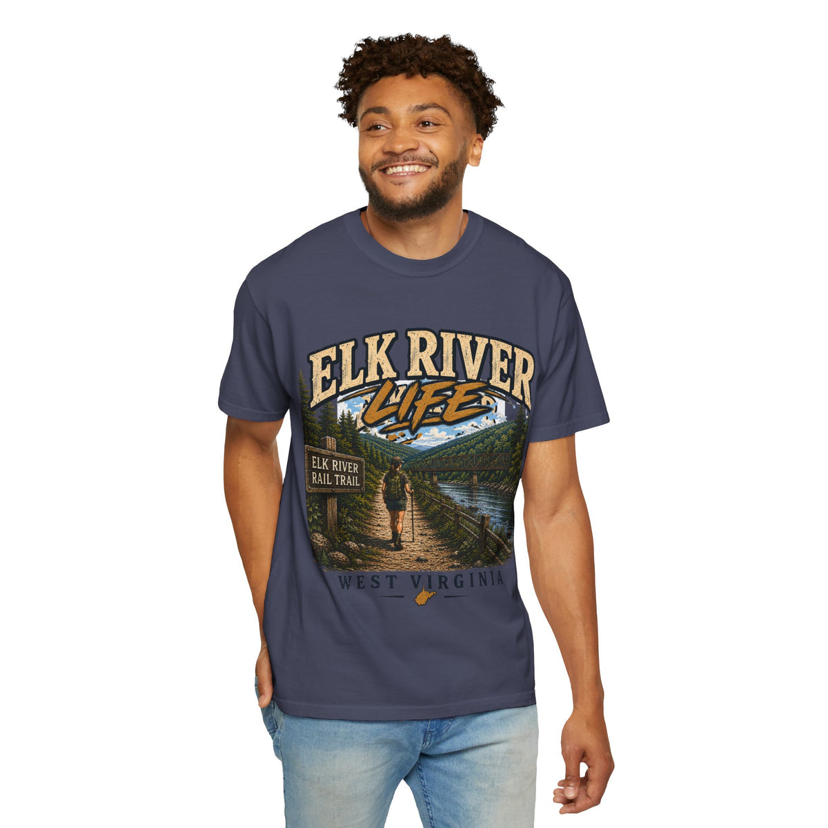 Elk River Life West Virginia Comfort Colors T-Shirt