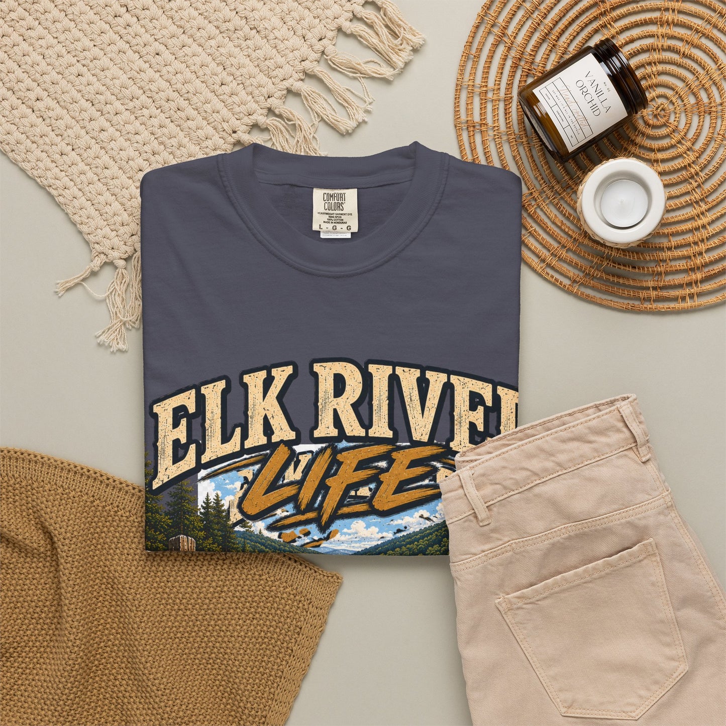 Elk River Life West Virginia Comfort Colors T-Shirt