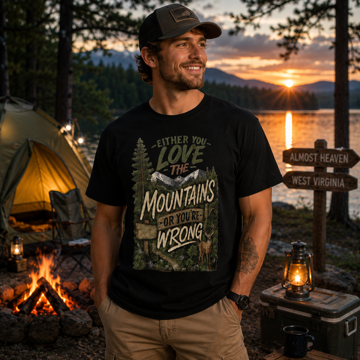 Either You Love the Mountains or You’re Wrong Comfort Colors T-Shirt