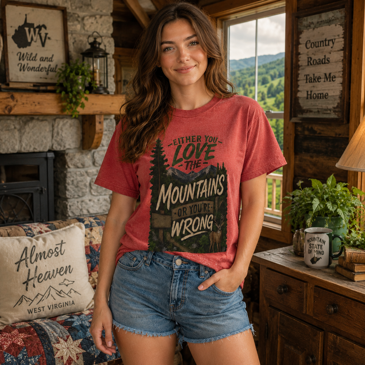 Either You Love the Mountains or You’re Wrong Comfort Colors T-Shirt