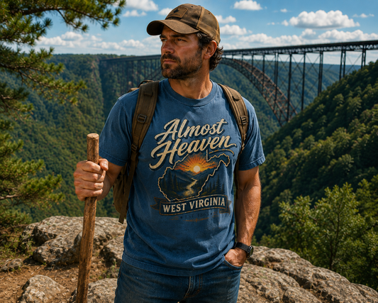 Almost Heaven Premium Comfort Colors West Virginia T Shirt