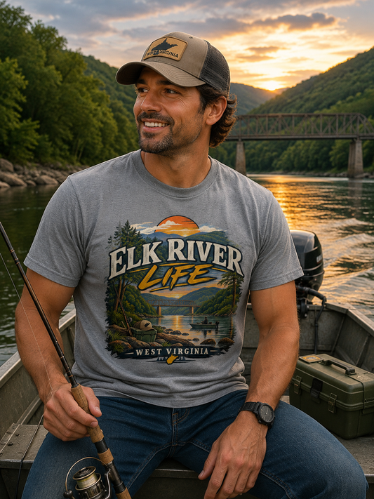 Elk River Life West Virginia Comfort Colors T-Shirt