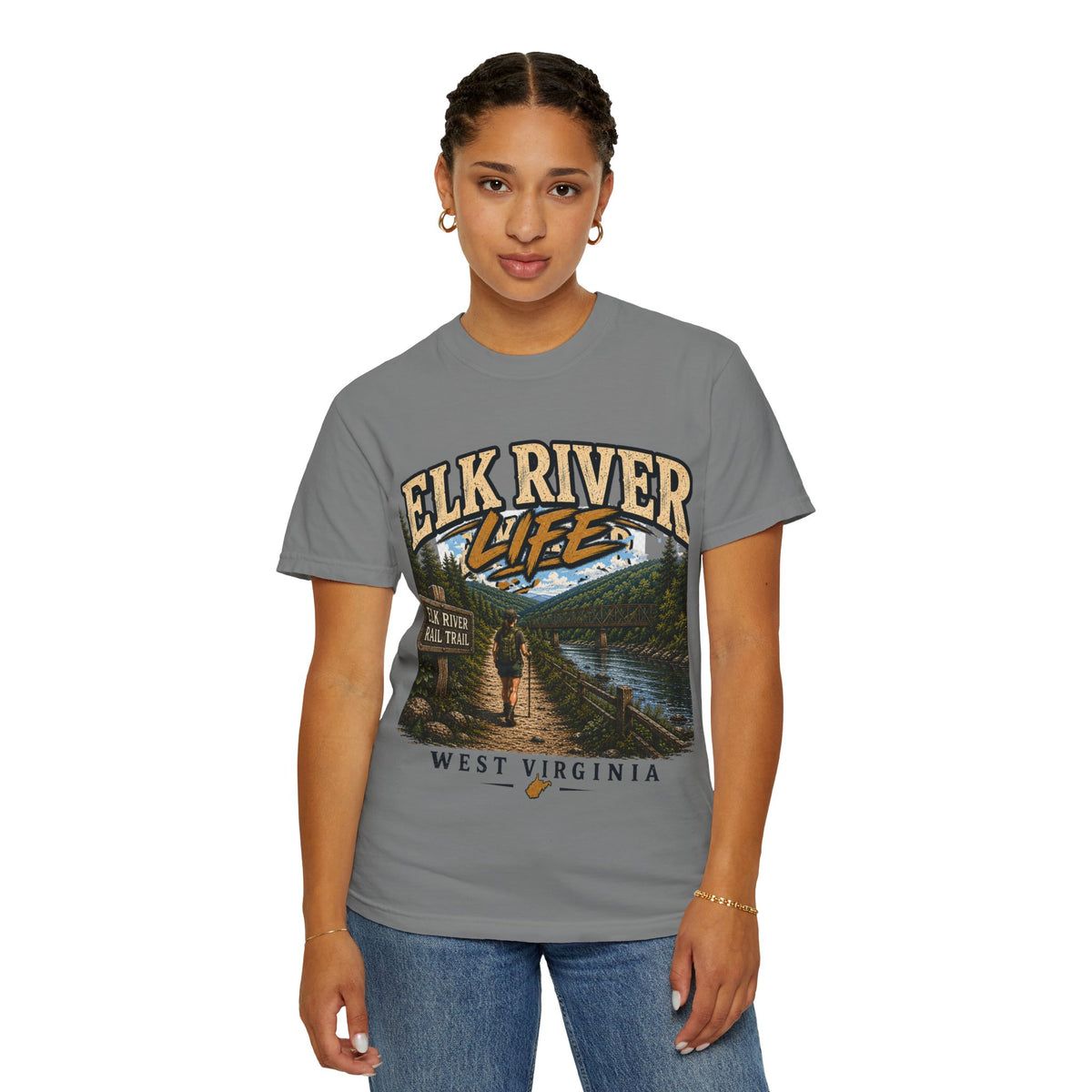 Elk River Life West Virginia Comfort Colors T-Shirt