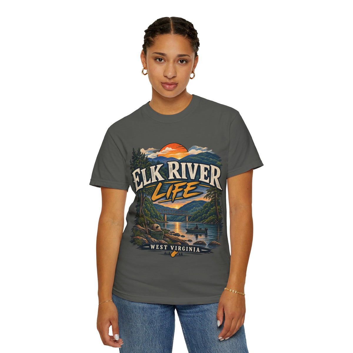 Elk River Life West Virginia Comfort Colors T-Shirt